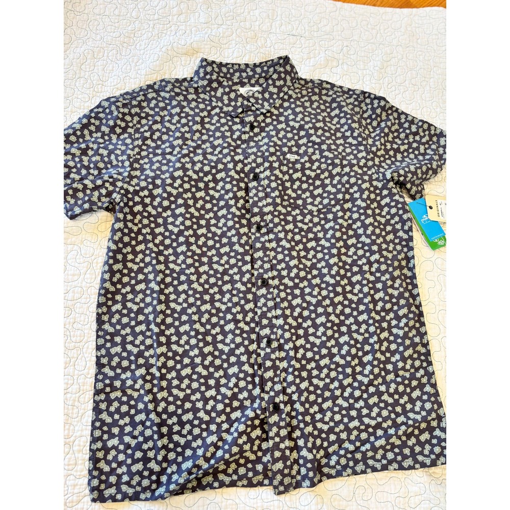 O'Neill Short Sleeve Button Down‎ Shirt Floral Mens Size XL #262